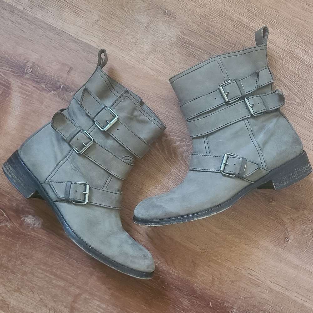 VTG Madewell Moto Buckle Boots